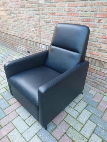 Ikea Gistad Relaxstoel - Zwart Leer  beschikbaar voor biedingen