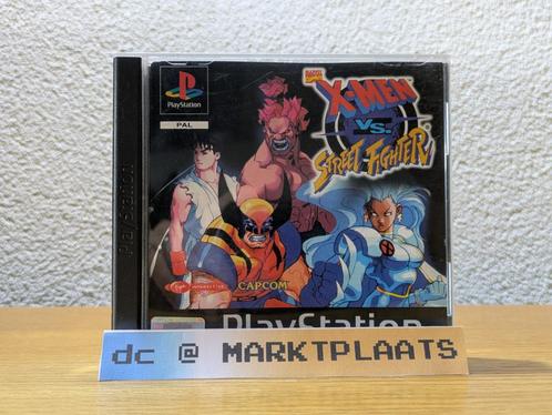 X-Men vs. Street Fighter - PS1 - PAL, Spelcomputers en Games, Games | Sony PlayStation 1, Gebruikt, Vechten, 2 spelers, Vanaf 12 jaar