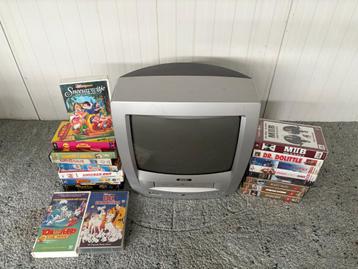 Lifetec 14 inch CRT tv + VHS speler beschikbaar voor biedingen
