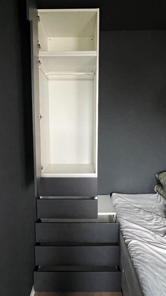 PLATSA kledingkast, Huis en Inrichting, Kasten | Kledingkasten, Gebruikt, 200 cm of meer, 50 tot 100 cm, 50 tot 75 cm, Met lade(s)