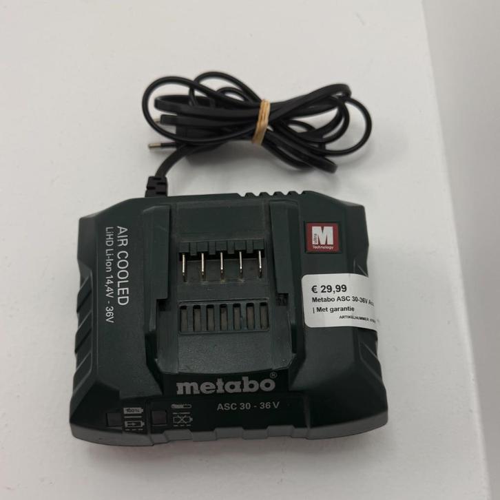 Metabo ASC 30-36V Accu lader | Met garantie, Doe-het-zelf en Verbouw, Gereedschap | Machine-onderdelen en Toebehoren, Zo goed als nieuw