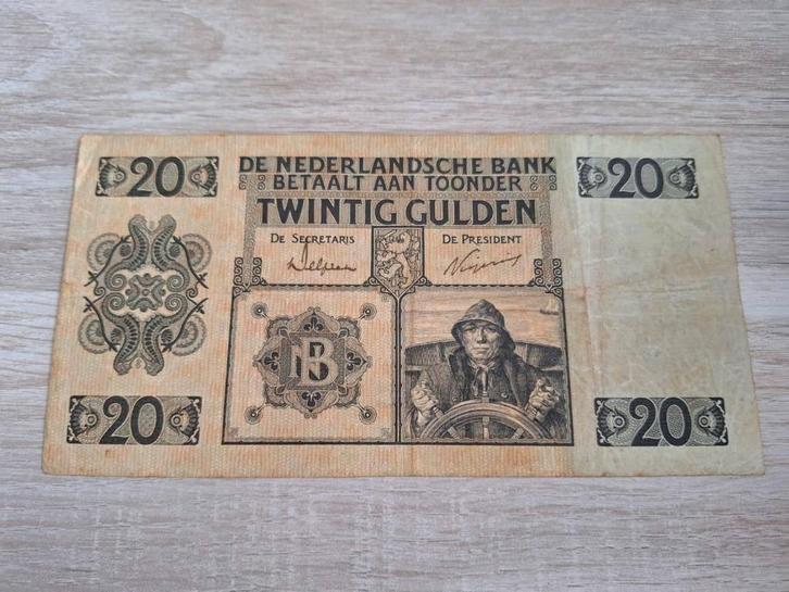 Lastig biljet 20 gulden Roerganger / Stuurman AB-serie, 1926, Postzegels en Munten, Bankbiljetten | Nederland, 25 gulden, Ophalen of Verzenden