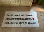 40 jaar getrouwd textiel banner 1.80 bij 80 nieuw, Ophalen of Verzenden, Nieuw