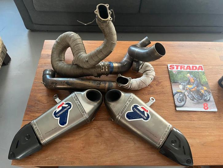 Termignoni reparto corse titanium race uitlaatsysteem 1199, Motoren, Onderdelen | Ducati, Gebruikt, Ophalen of Verzenden