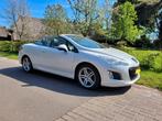 Peugeot 308 1.6 THP CC 2011 Parelmoer Wit full leder Cabrio, Auto's, Peugeot, Voorwielaandrijving, 1490 kg, Zwart, Cabriolet