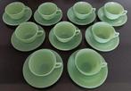 Vintage Fire King Jadeite theekopjes & schoteltjes USA., Ophalen of Verzenden