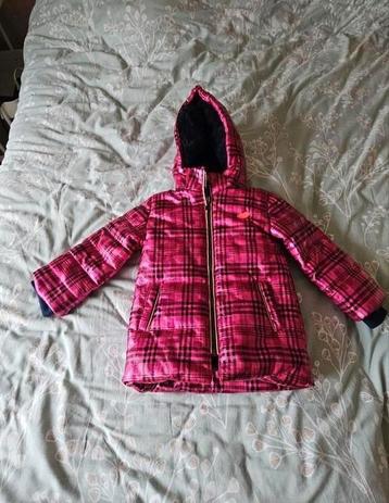 Roze KIDZ ART Geruite Winterjas beschikbaar voor biedingen