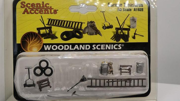 F87) Woodland Figuren H0 accessoires voor garage ovp A1928, Hobby en Vrije tijd, Modeltreinen | H0, Nieuw, Overige typen, Gelijkstroom of Wisselstroom