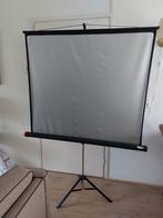 Te koop projectiescherm 120cm breed, Ophalen, Gebruikt