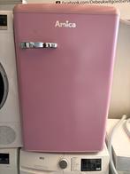 Retro roze koelkast met vriesvak amica, 100 tot 150 liter, Zo goed als nieuw, Met vriesvak, Ophalen