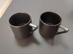 2 Bredemeijer mokken zwart - 300ml, Ophalen, Gebruikt, Keramiek, Effen