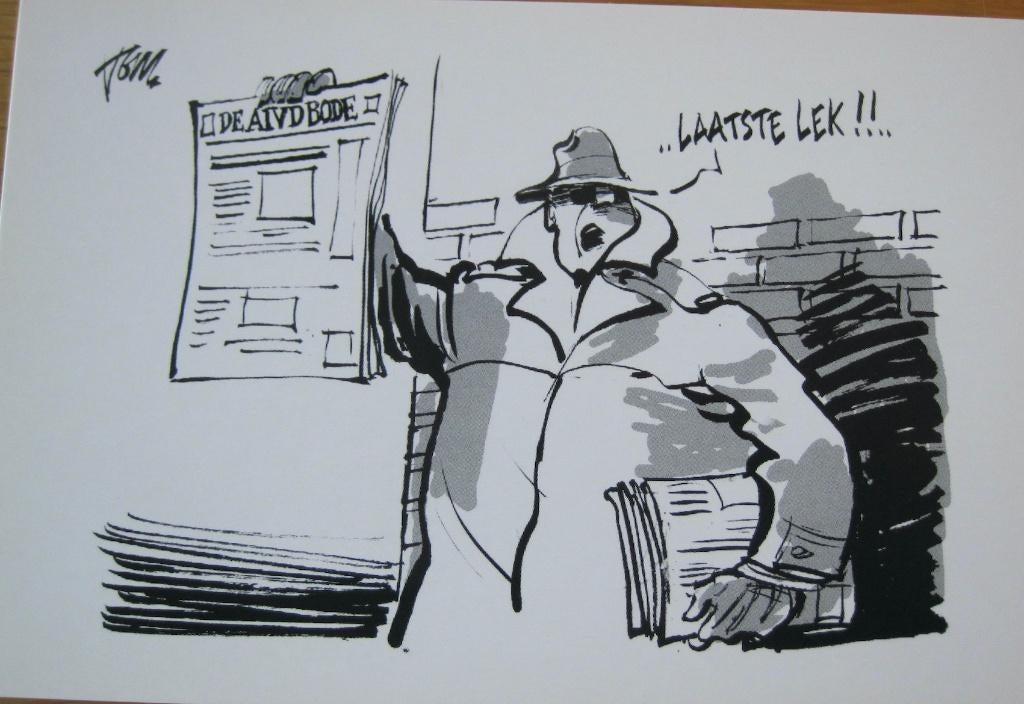 Twee kaarten van een cartoon van Tom - de Gelderlander, Verzamelen, Verzenden, 1980 tot heden, Ongelopen
