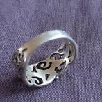 Bloemachtige Zilveren Ring Hoog Gehalte Zilver 925 Maat 15,5, Verzenden, Kleiner dan 17, Dame, Zilver