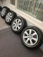 Bijna Nieuwe 16" Volvo velgen+winterbanden Hankook 7mm zgan, Auto-onderdelen, Banden en Velgen, 16 inch, 225 mm, Winterbanden