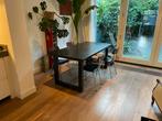 Zwarte Eettafel voor 4 tot 8 personen 180x90cm, Huis en Inrichting, Tafels | Eettafels, Ophalen, Overige materialen, Gebruikt