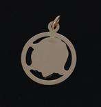 14k gouden kinder kopje meisje ketting hanger armband bedel, Voordeelsieraden, Verzenden, Nieuw, Met edelsteen