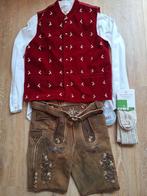 Trachten lederhose 48 gilet overhemd oktoberfeest Tiroler, Ophalen, Zo goed als nieuw, Maat 48/50 (M)