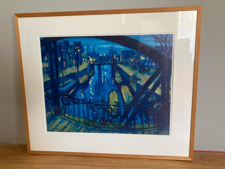 Koppermaandagprent - Johan Dijkstra, Antiek en Kunst, Kunst | Tekeningen en Foto's, Ophalen of Verzenden