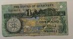 Guernsey 1 Pond gebruikte staat, Postzegels en Munten, Bankbiljetten | Europa | Niet-Eurobiljetten, Los biljet, Overige landen