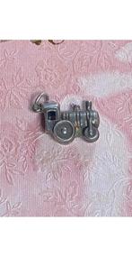 Zilveren bedel kettinghanger treintje voor bedels ketting, Overige merken, Ophalen of Verzenden, Zo goed als nieuw, 4 bedels of meer