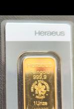 1 oz Gouden Baar - Heraeus | Cash mogelijk, Postzegels en Munten, Edelmetalen en Baren, Ophalen of Verzenden, Goud