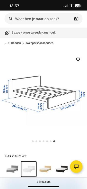 Ikea Malm bed - afbeelding 4