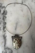 Christian Neusser 925 zilveren ketting Oceaan Jaspis, Ophalen of Verzenden, Zilver