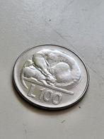 Munt San Marino 100 Lire 1975 - Slapende Kat, Ophalen of Verzenden, Overige waardes, Losse munt
