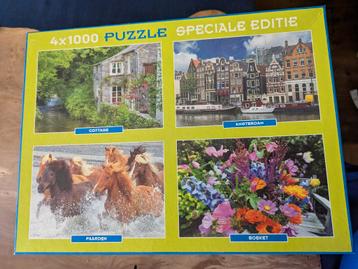 4x puzzels van 1000stukjes beschikbaar voor biedingen