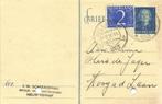 J.W. Schekkerman, Nieuw-Vennep - 10.1953 - briefkaart, Postzegels en Munten, Brieven en Enveloppen | Nederland, Ophalen of Verzenden