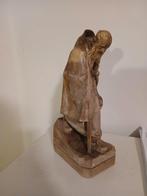 Houten beeld van een monnik, Ophalen of Verzenden
