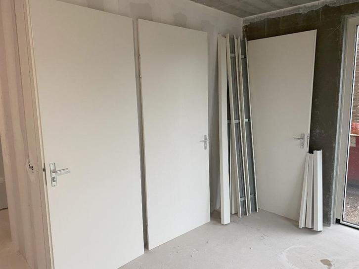 opdekdeuren inclusief H&S en stalen kozijn, Doe-het-zelf en Verbouw, Kozijnen en Schuifpuien, Zo goed als nieuw, Deurkozijn, Metaal