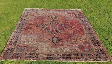 Groot Heriz kleed Perzië 398 x 306 cm - gaaf vintage tapijt  beschikbaar voor biedingen