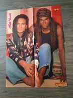 80s Pop Rocky Poster van het duo Milli Vanilli, Verzamelen, Ophalen of Verzenden, Zo goed als nieuw, Rechthoekig Staand