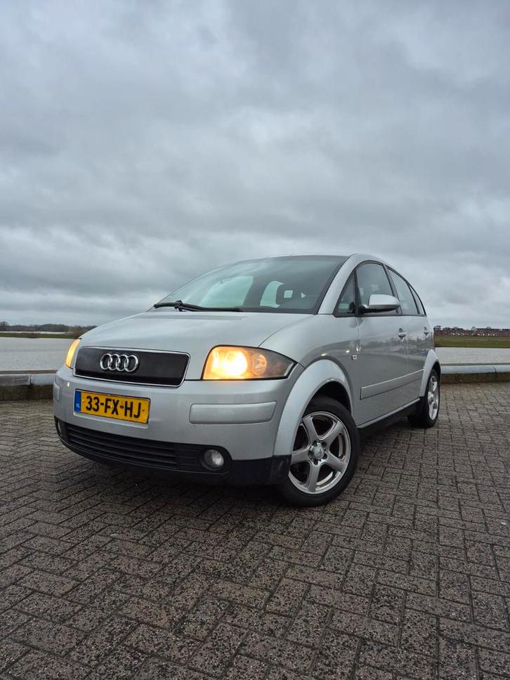 Audi A2 1.4 55KW 2000 Grijs, Auto's, Audi, Particulier, A2, Benzine, MPV, Handgeschakeld, Origineel Nederlands, Zilver of Grijs