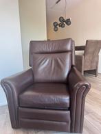 Leren fauteuil, stoel verstelbaar, Huis en Inrichting, Fauteuils, Ophalen of Verzenden, Zo goed als nieuw