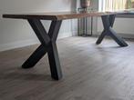 Boomstam eettafel 240x100cm, Huis en Inrichting, Tafels | Eettafels, Ophalen, 100 tot 150 cm, 200 cm of meer, Zo goed als nieuw