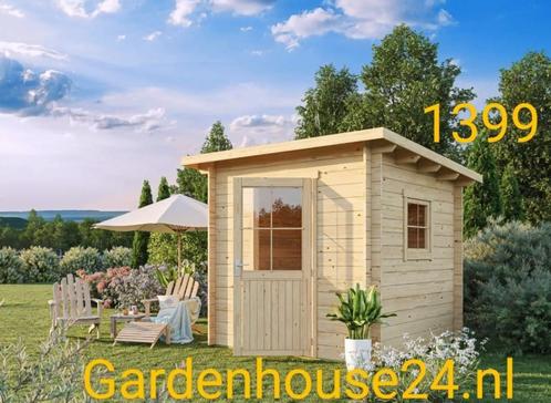1500 modellen Blokhutten Chalets Tuinhuis Tuinkamer Garage, Tuin en Terras, Tuinhuizen, Nieuw, Blokhut, Hout, 500 cm of meer, 400 cm of meer