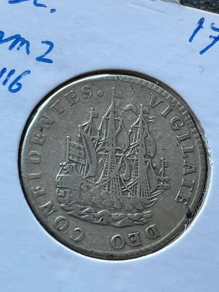 Holland nette scheepjesschelling 1724, Postzegels en Munten, Munten | Nederland, Losse munt, Overige waardes, Vóór koninkrijk
