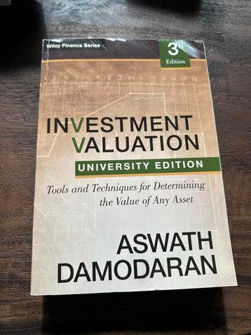 Investment Valuation - Aswath Damodaran beschikbaar voor biedingen
