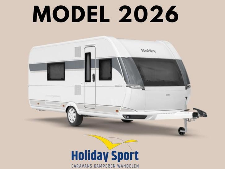 Hobby Excellent 540 WFU Model 2026, Caravans en Kamperen, Caravans, Bedrijf, tot en met 4, 1250 - 1500 kg, Rondzit, Hobby, Vast bed