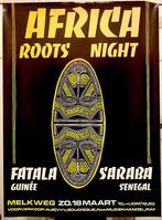 African Roots 80 er jaren Paradiso Melkweg 11 posters, Ophalen of Verzenden, Gebruikt, Poster, Artwork of Schilderij
