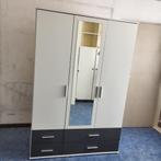 Kleerkast met spiegel, Ophalen, Overige materialen, Gebruikt, 100 tot 150 cm