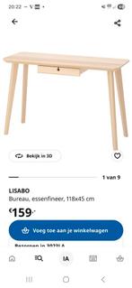 LISABO Bureau - Essenfineer - 118x45cm, Huis en Inrichting, Ophalen of Verzenden