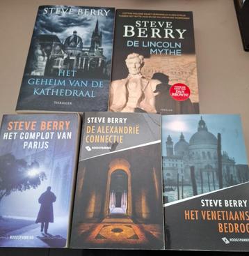 5x Steve Berry oa: Lincoln Mythe, Geheim vd kathedraal beschikbaar voor biedingen