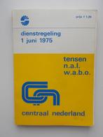 CENTRAAL NEDERLAND DIENSTREGELING 1 JUNI 1975, Verzamelen, Ophalen of Verzenden, Bus of Metro, Boek of Tijdschrift