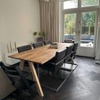 Houten Eettafel, Huis en Inrichting, Tafels | Eettafels, Ophalen, Gebruikt, 100 tot 150 cm, Eikenhout