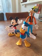Mickey,  Donald en Goofy flexibele figuren AH, Ophalen of Verzenden, Mickey Mouse, Zo goed als nieuw, Beeldje of Figuurtje