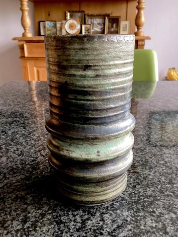 Vaas, potterie van Eck, groen, aardewerk, vintage beschikbaar voor biedingen