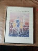 Steendruk halve marathon Egmond Bert Jan Tjassens Keiser 89, Antiek en Kunst, Kunst | Etsen en Gravures, Ophalen